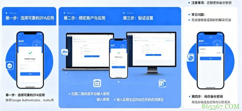如何设置高强度的账户二次验证(2FA)
