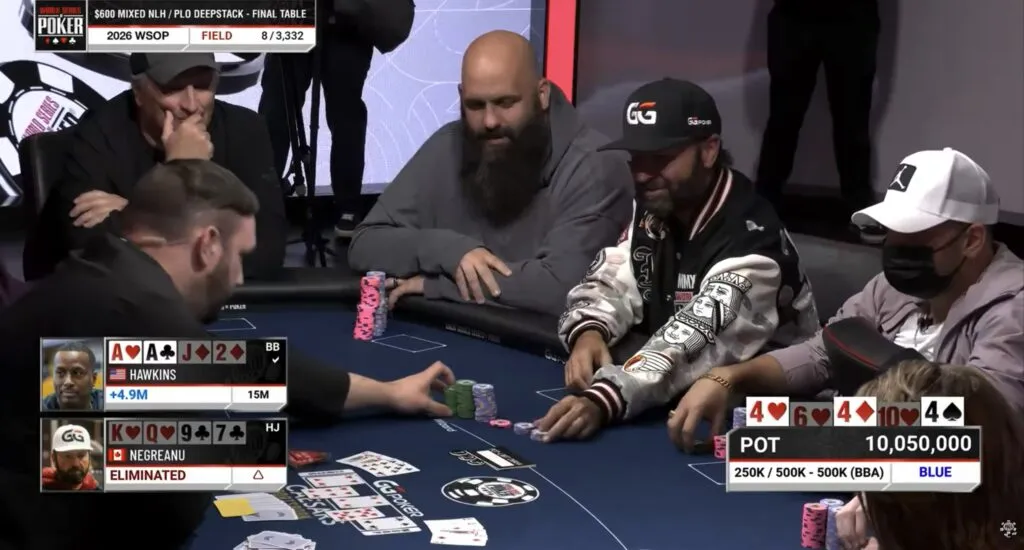 【EV扑克】2026 WSOP快评:600刀混搭赛变成“修罗场”,丹牛撞上霍金斯,葫芦收服同花