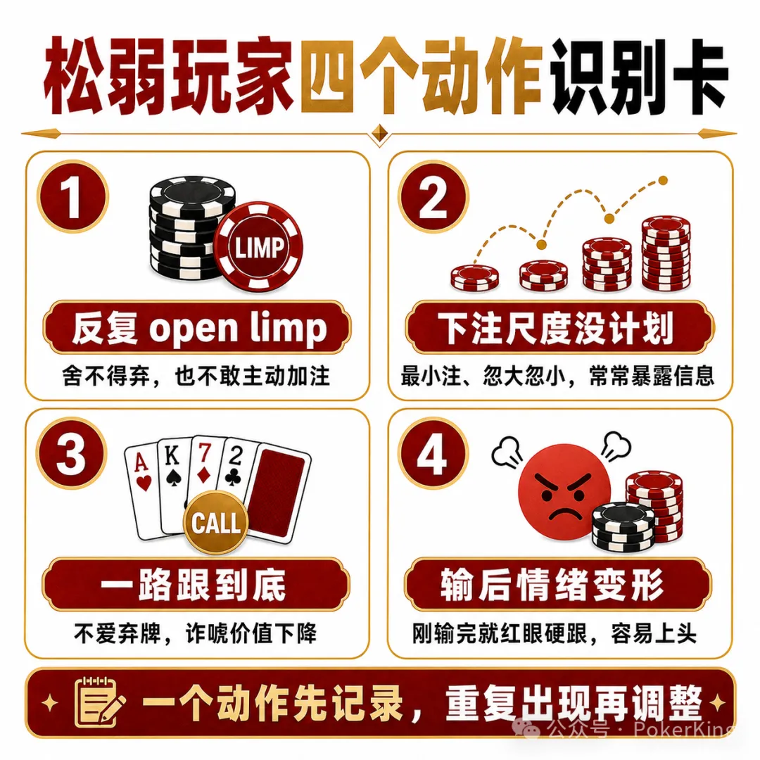 【EV扑克】坐上牌桌,先别急着看牌:四个信号帮你识别桌上的“目标玩家”