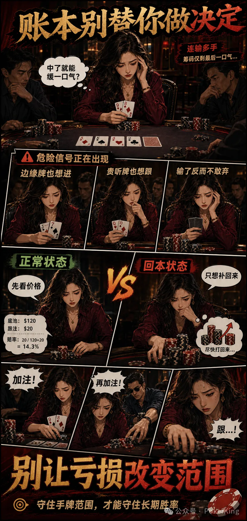 【EV扑克】连输时最危险的三件事：别让“今晚必须追回来”替你做决定